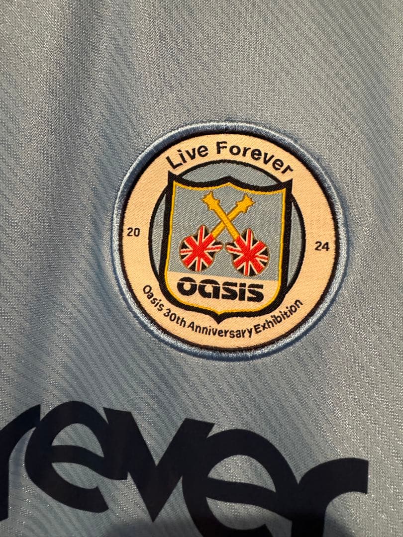 オアシス oasis 30th live forever フットボールシャツ L