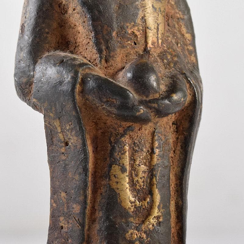 マツ　中国　古銅塗金　チベット仏　仏像　M　R8661