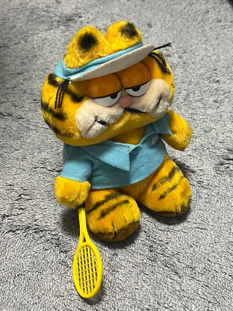 【Vintage】ガーフィールド ぬいぐるみ ラケット付き