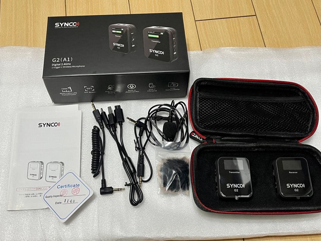 【新品未使用】SYNCO G2(A1) ワイヤレスピンマイクシステム フルセット