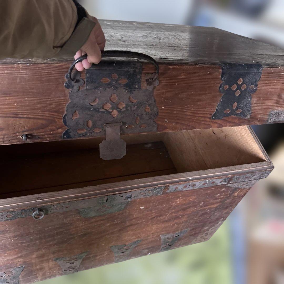 時代物　衣装箱　古民具　木箱　李朝風