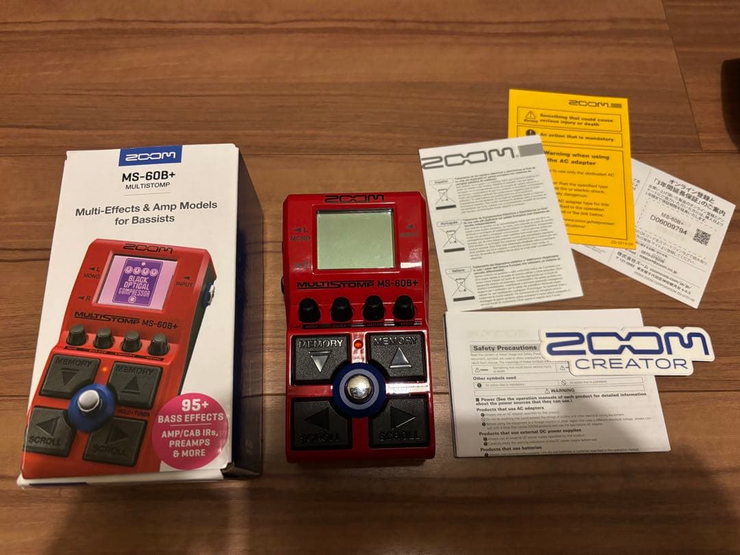 ZOOM MS-60B＋ MULTISTOMP ベース用マルチエフェクター