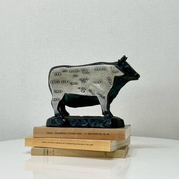 ヴィンテージ 牛 部位 鉄製 オブジェ アイアン 置物 ビンテージ