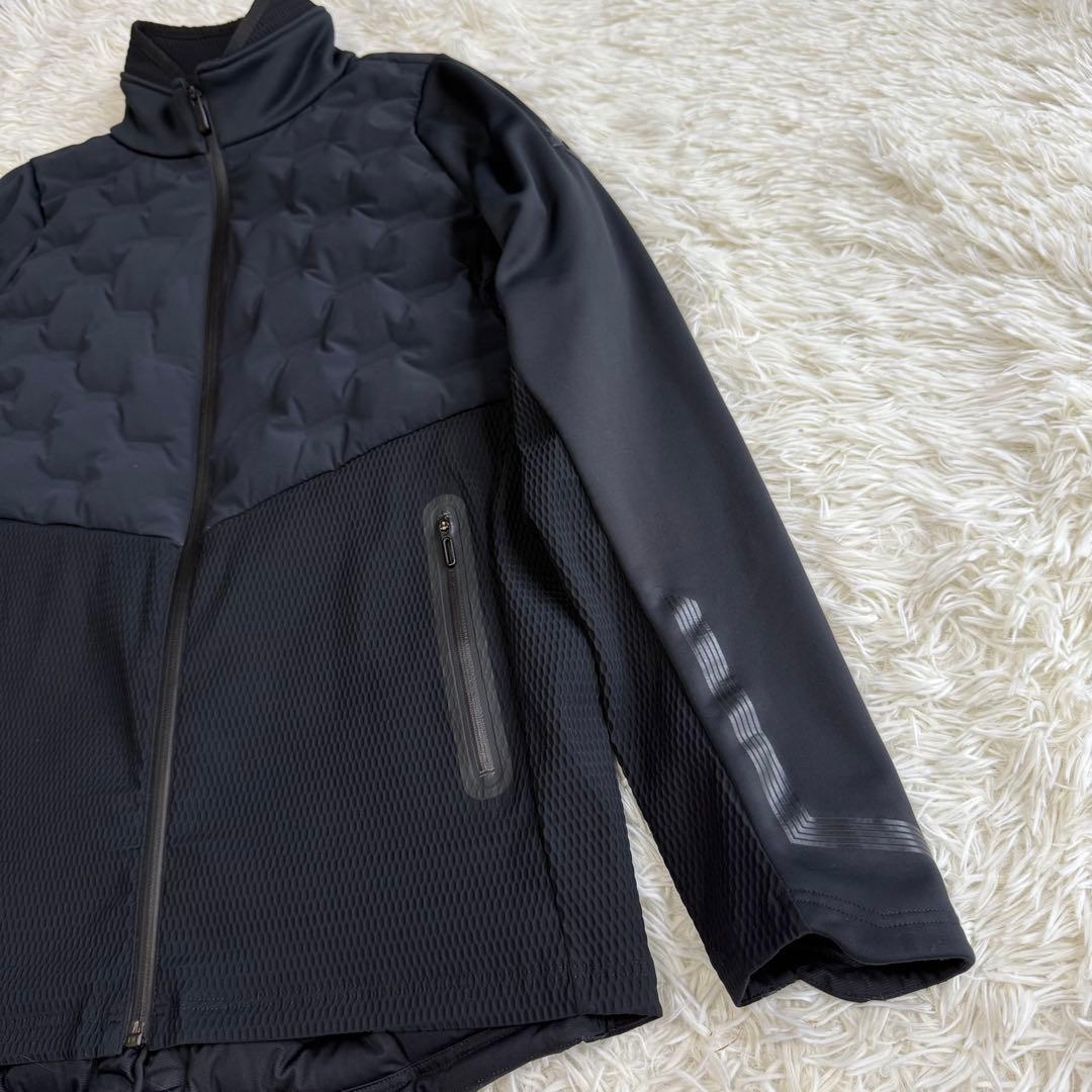 【デサントゴルフ】美品ダウンジャケット g-arc Lサイズ メンズ ブラック