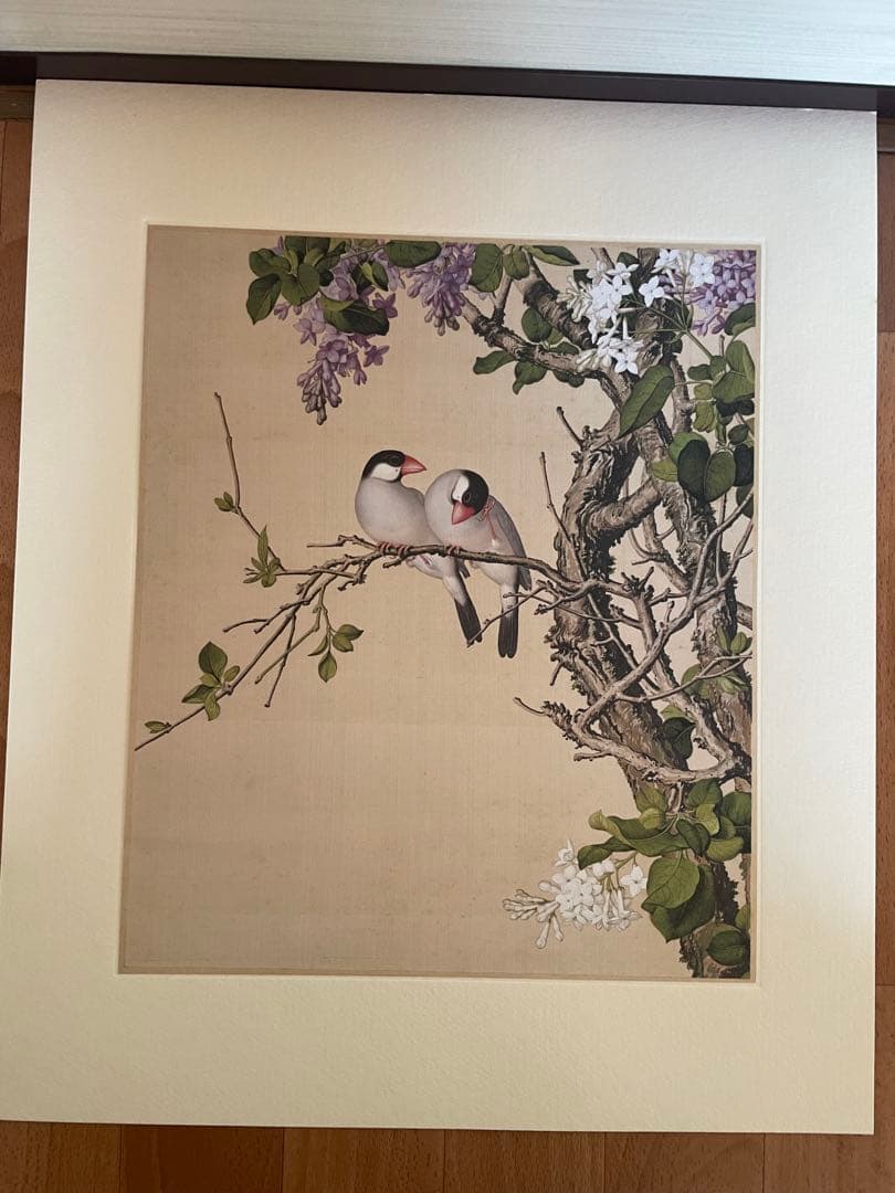 稀少中国清郎世宁长春图 名家绢絵 日本株式会社 二玄社印刷品16枚古董品