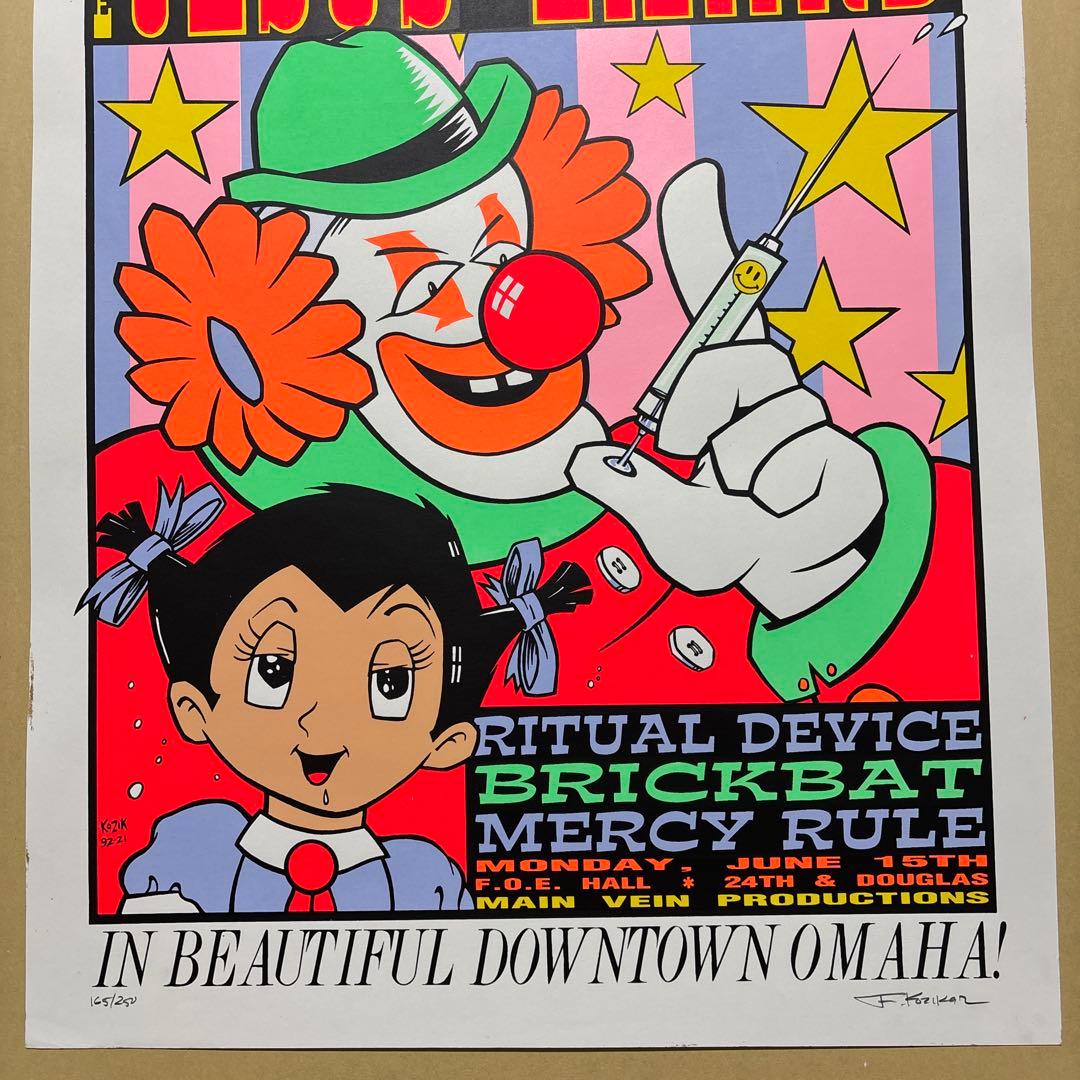 KOZIK JESUS LIZARD シルクスクリーンポスター