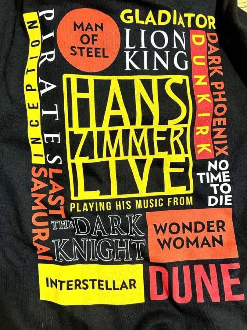 Hans Zimmer LIVE ハンスジマー　ライブツアー　パーカー　L