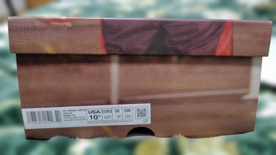 【未使用】NIKE Air Jordan 1 BlackToeつま黒 28.5