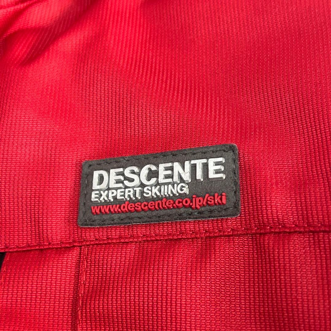 A920 美品 DESCENTE スキーウェア 上下セット メンズ M 赤×黒