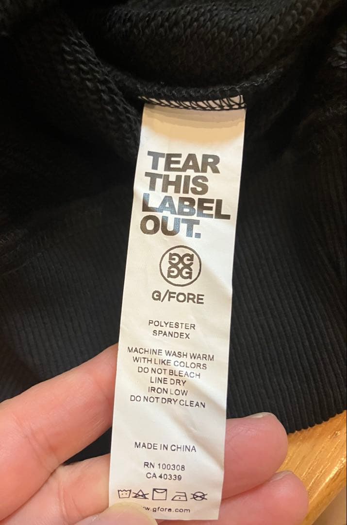 ジーフォア ゴルフ G/FORE GOLF Mサイズ ポッタブルパーカー b