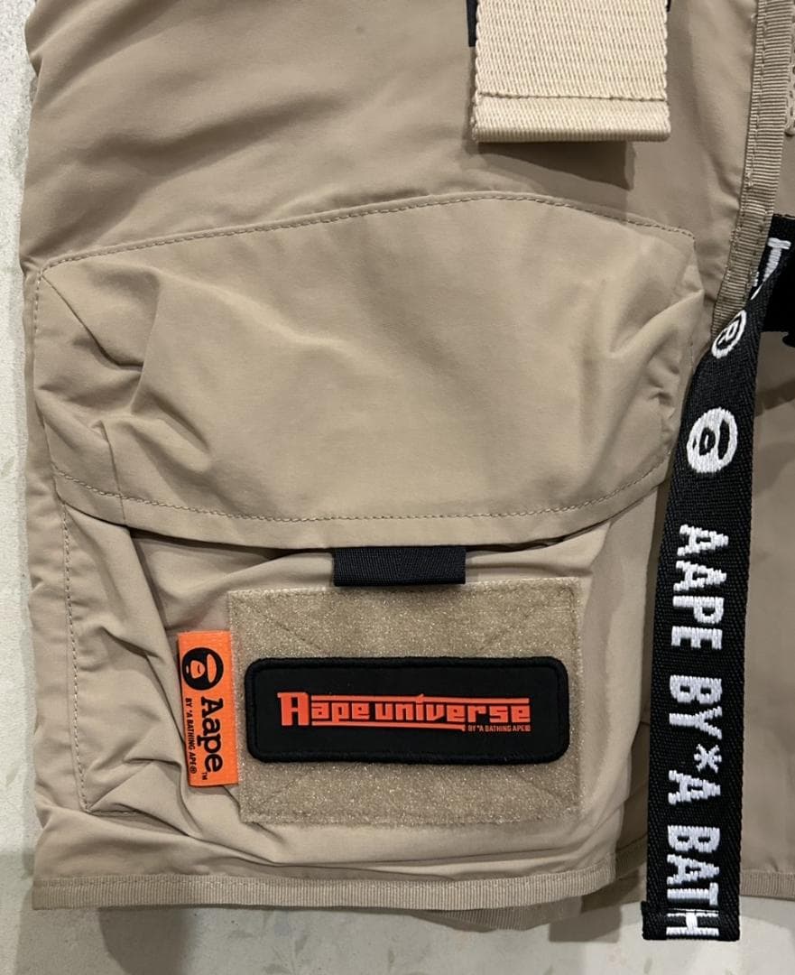 ＊エイプ AAPE BY A BATHING APE フィッシング ベスト F