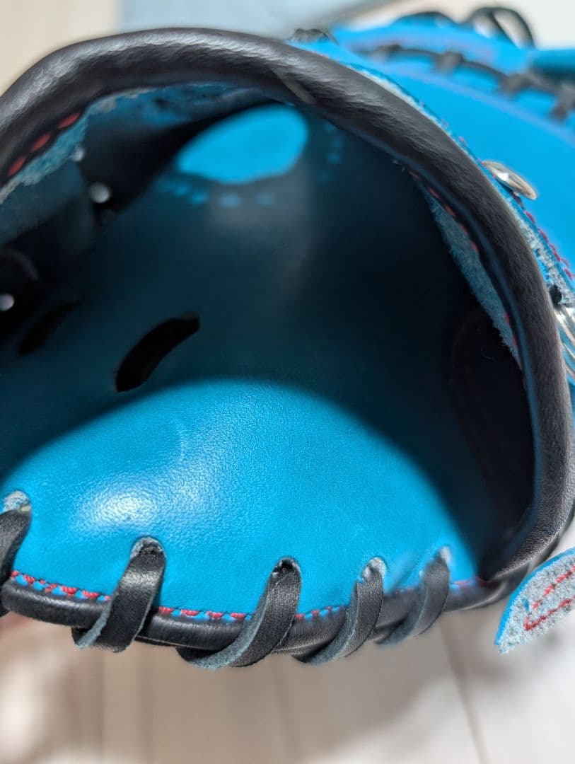 野球 キャッチャーミット 軟式・一般用 ブルー 右投げ用