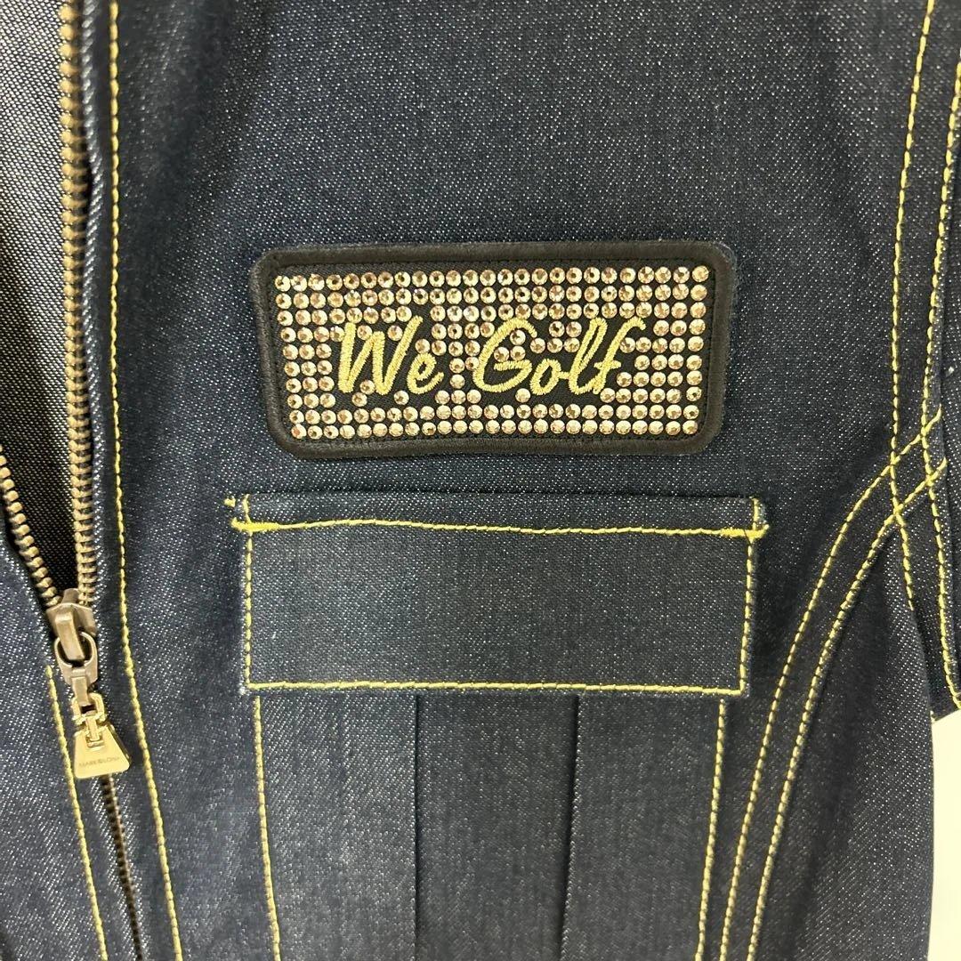 マークアンドロナ デニム半袖ワンピース S 美品 ゴルフ