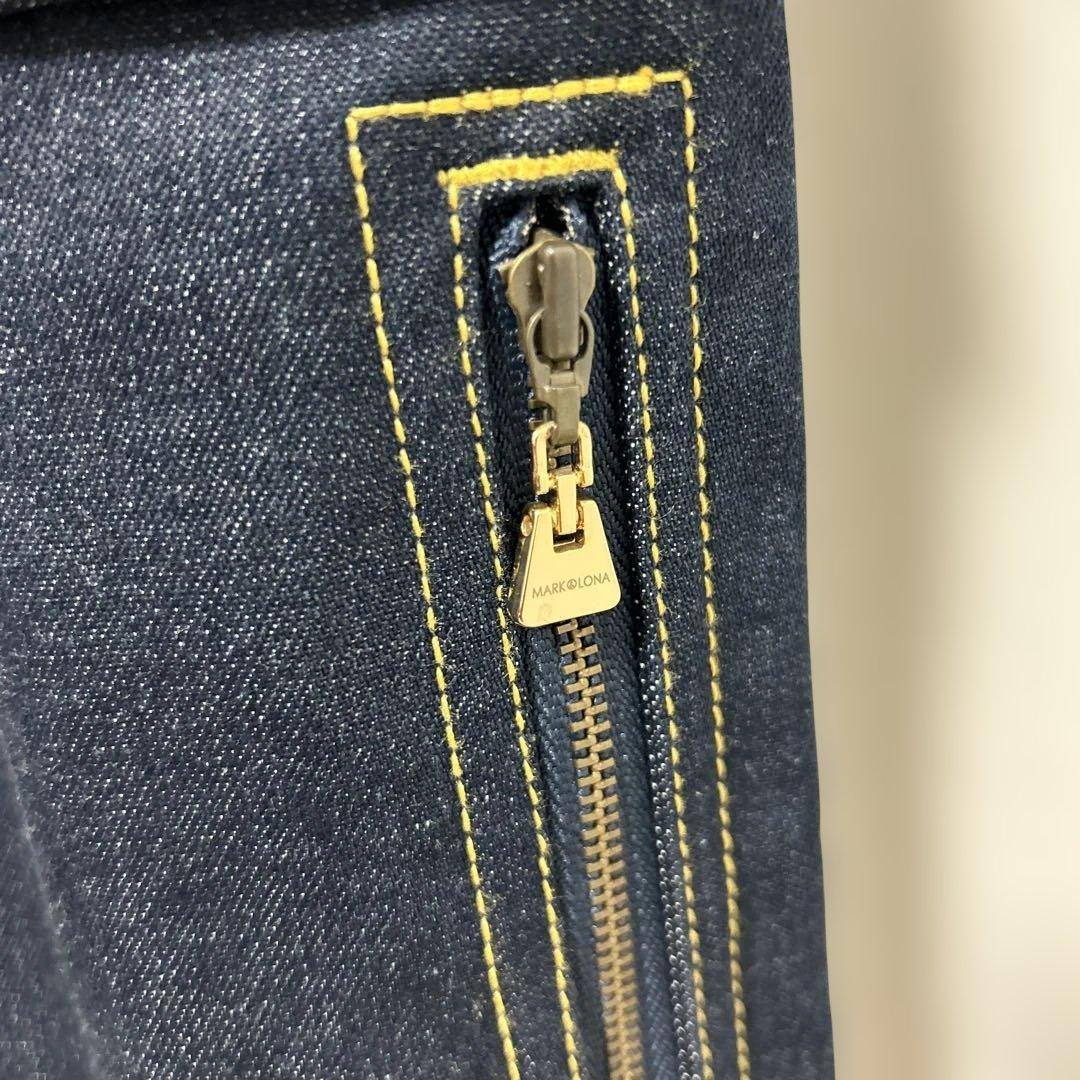 マークアンドロナ デニム半袖ワンピース S 美品 ゴルフ