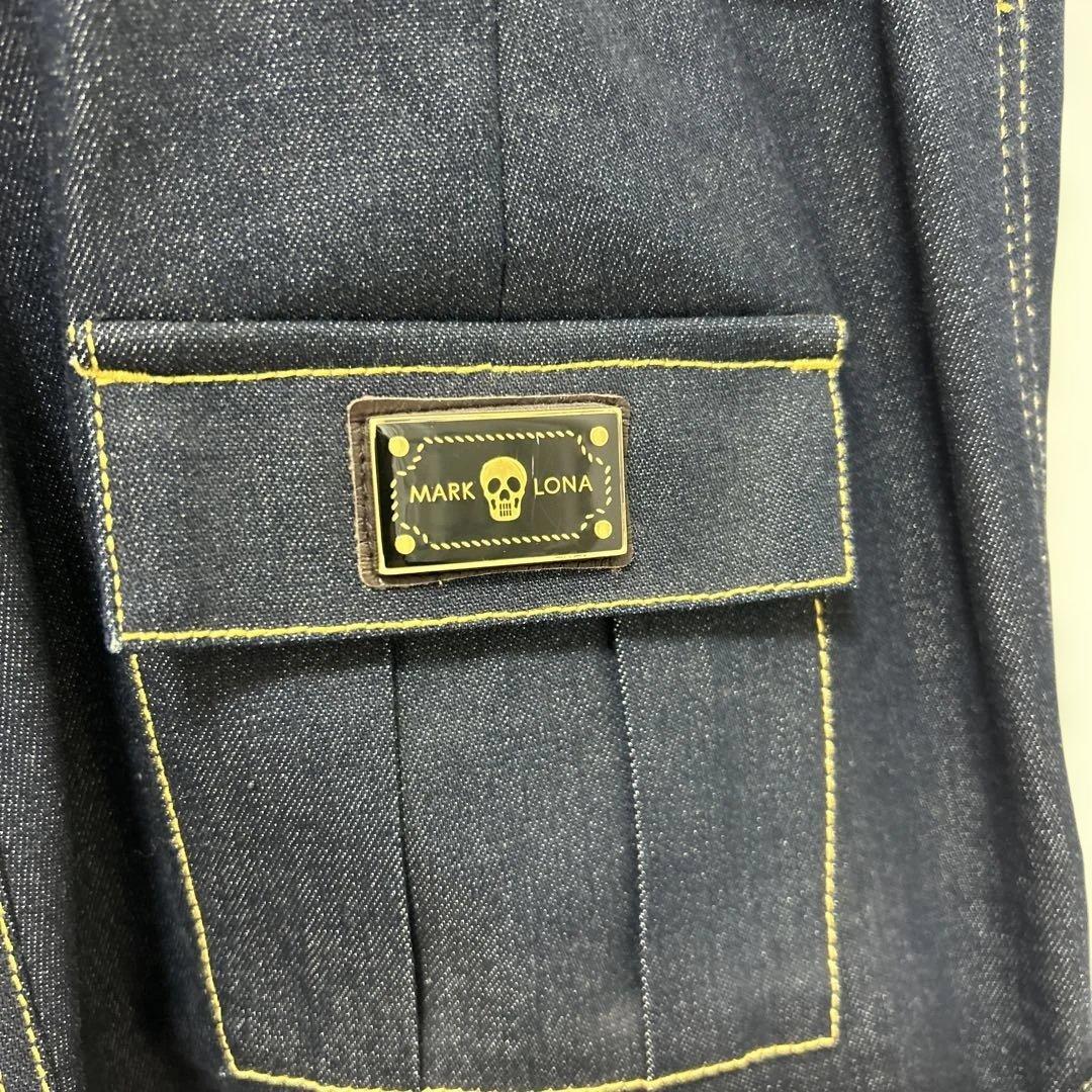 マークアンドロナ デニム半袖ワンピース S 美品 ゴルフ