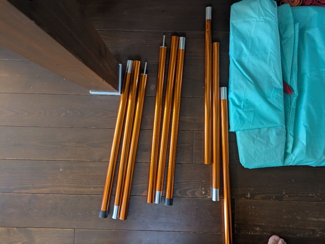 CHUMS ティールオレンジ タープ