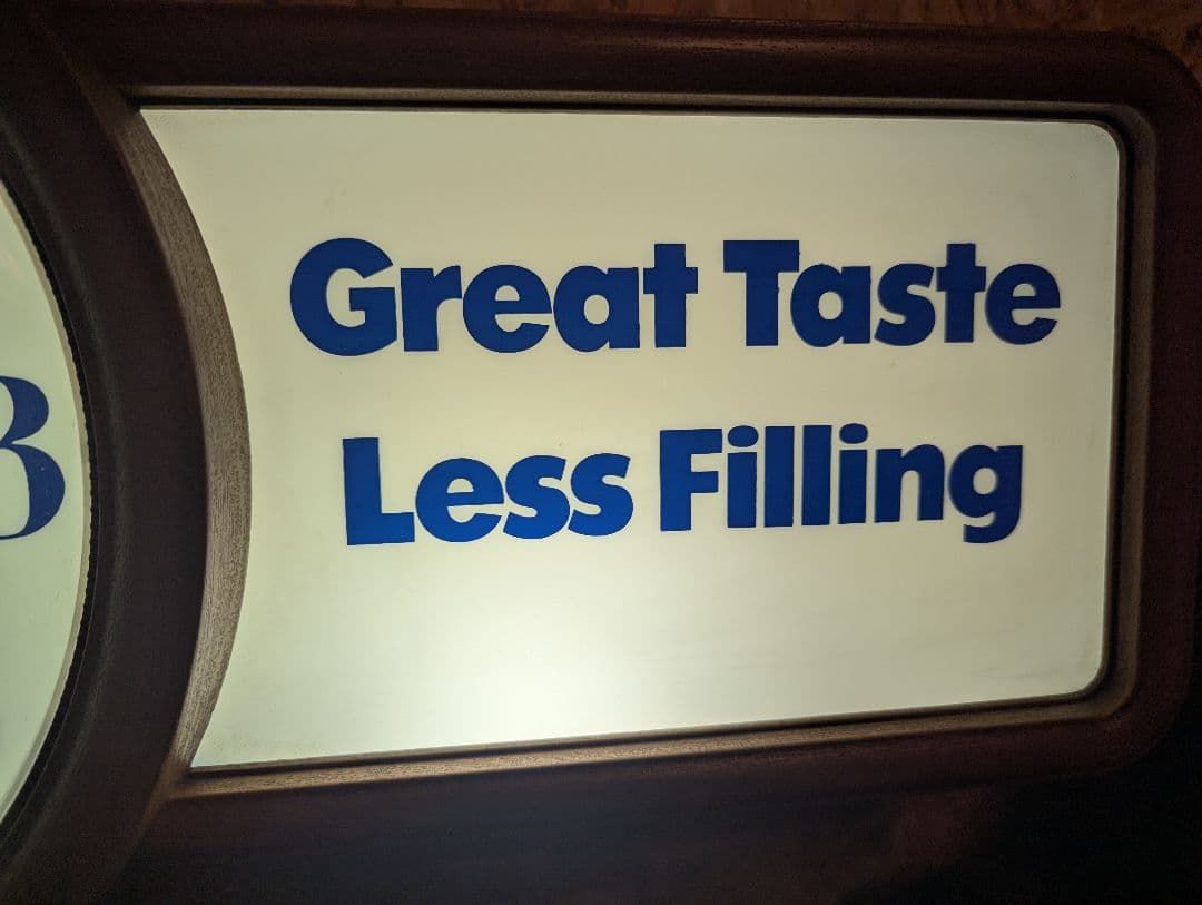 スーパーセール！　Lite BEER ビンテージクロック　電飾　アドバタイジング