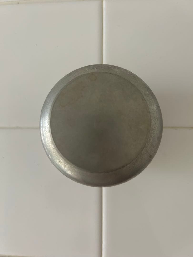 英祥堂製　茶筒　錫製