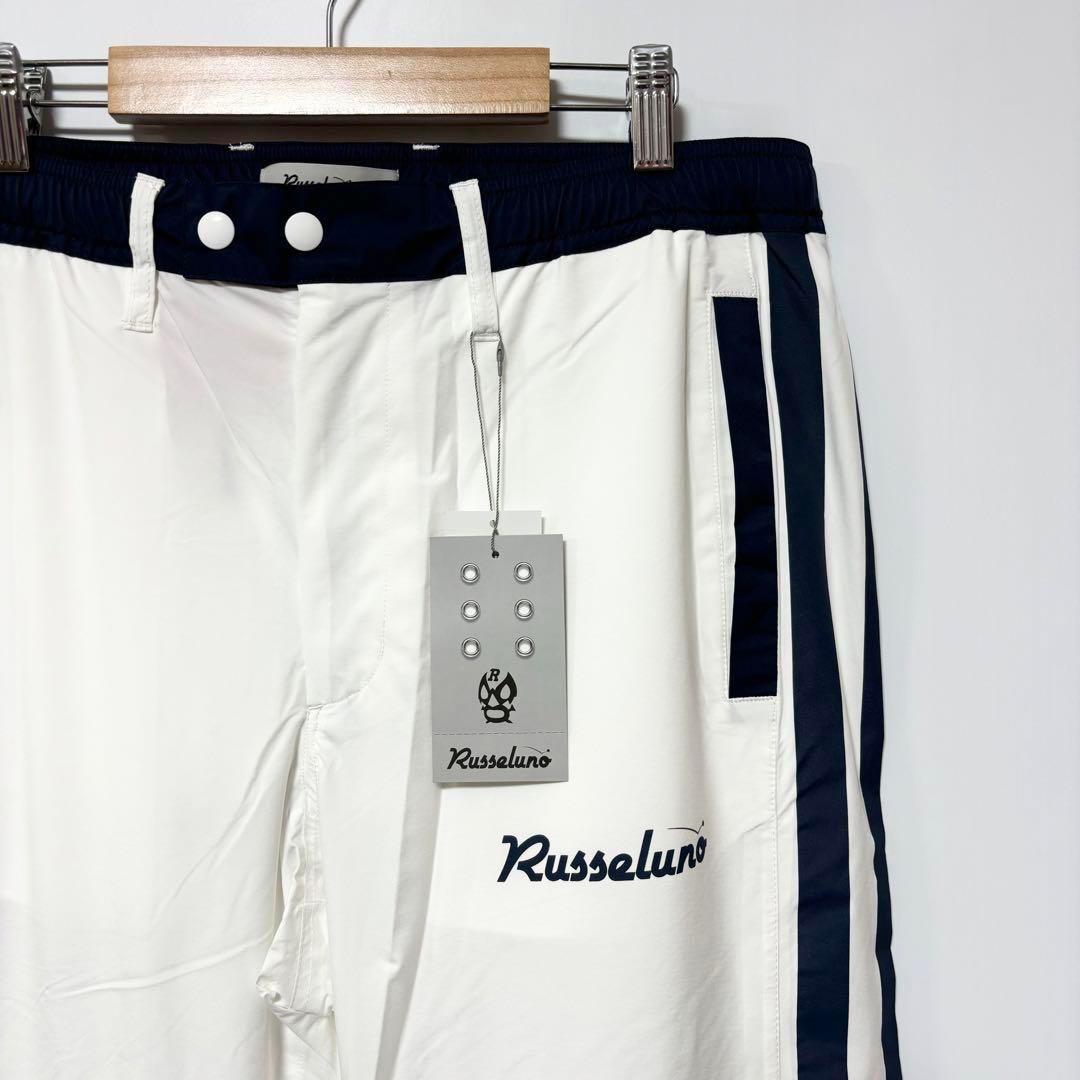 新品 ラッセルノ ゴルフ 2way レインパンツ ホワイト 防水 撥水 XL 6