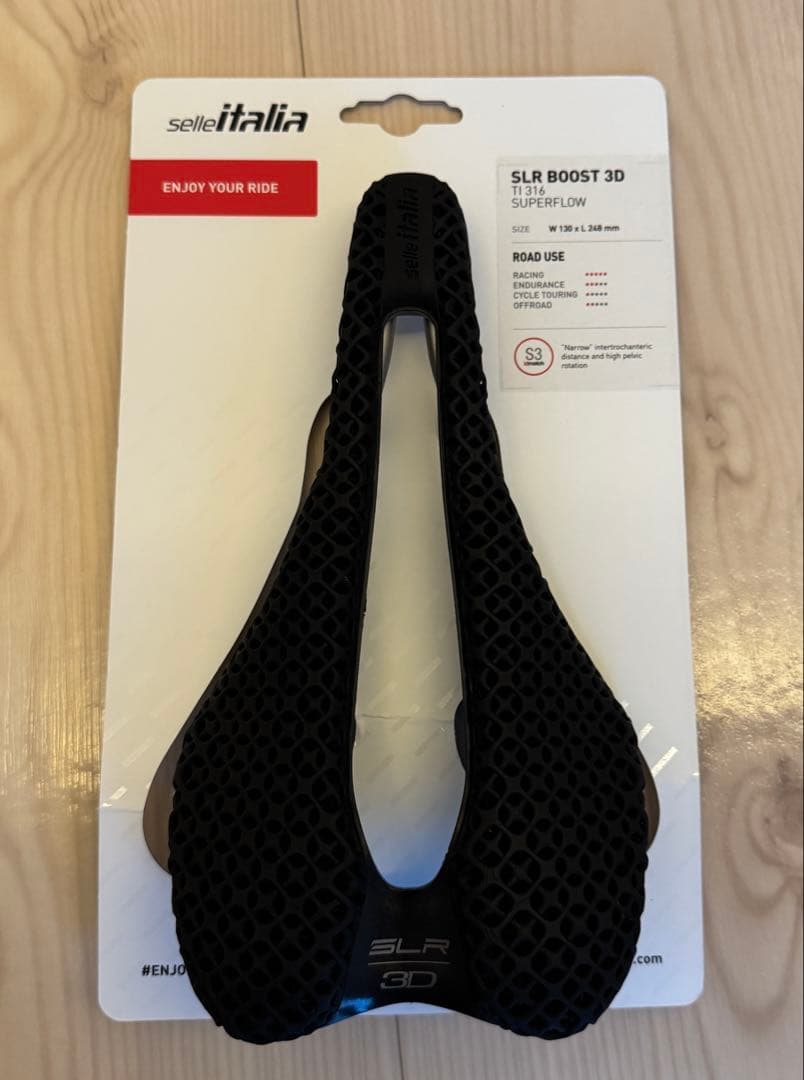 セラ イタリア SLR BOOST 3D Ti316 S サドル 130mm