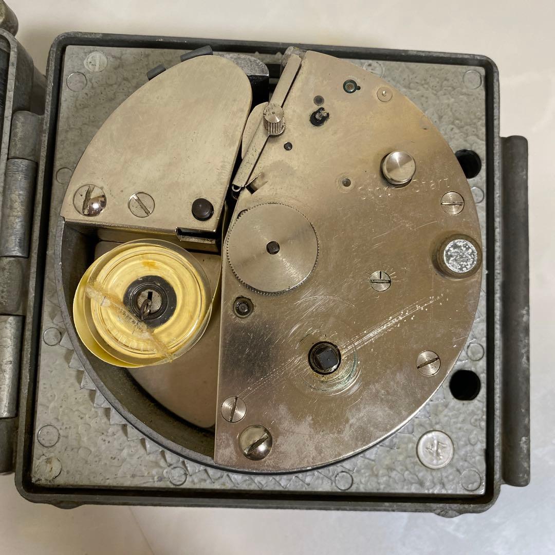 JUNIOR 鳩レース用 ピジョンタイマー/ゼンマイ式 置時計/アンティーク