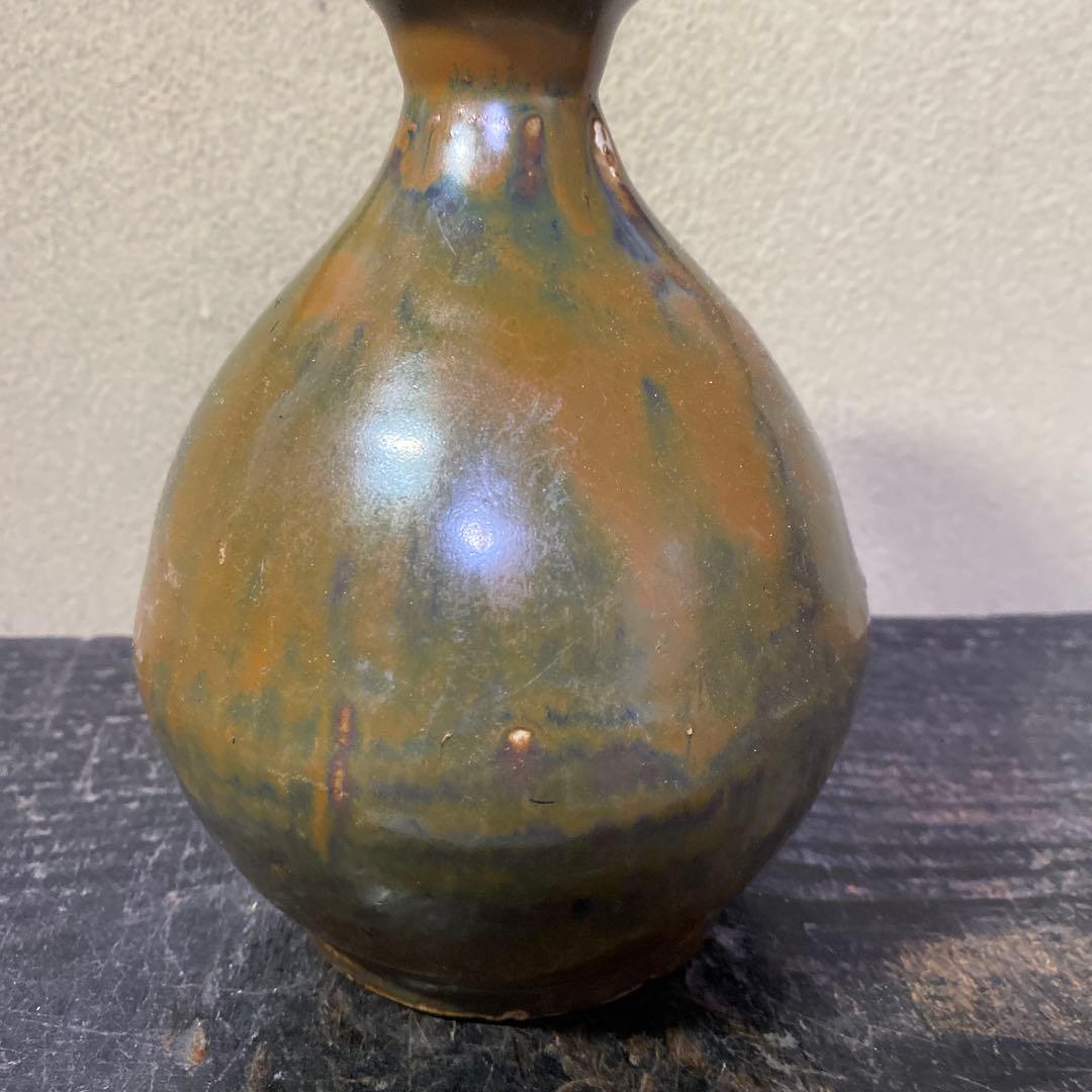 中国　古玩　河南天目徳利