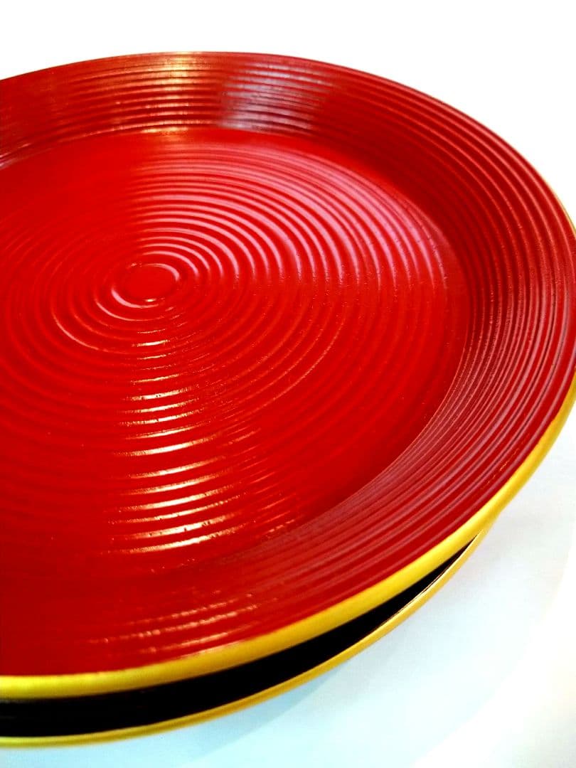 【茶道具】小丸盆 5枚組五色　哲工房 塗師　中村弘子