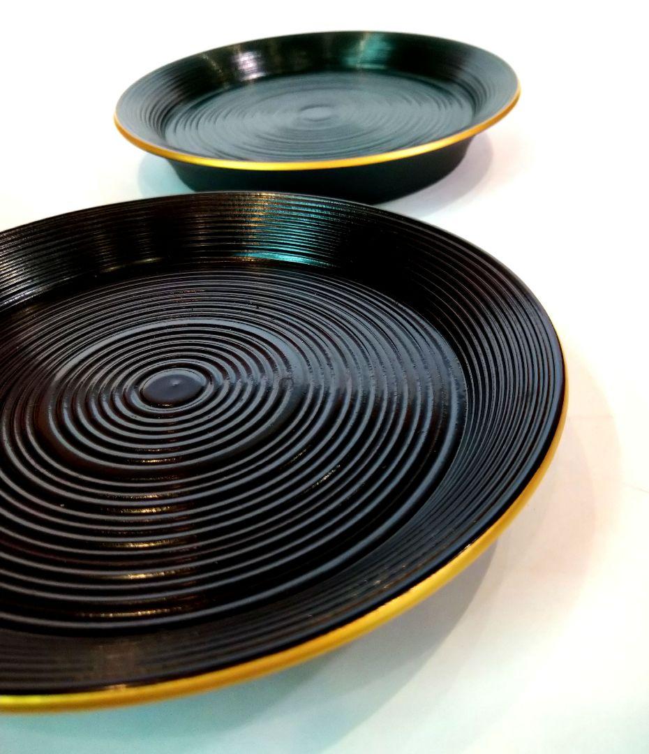 【茶道具】小丸盆 5枚組五色　哲工房 塗師　中村弘子