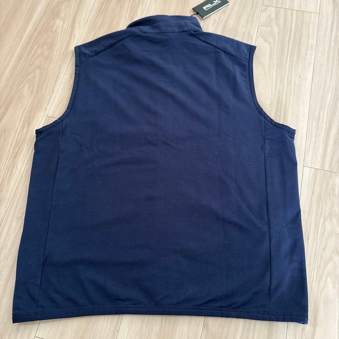 【新品】RLX ラルフローレン ゴルフ フルジップベスト L ネイビー