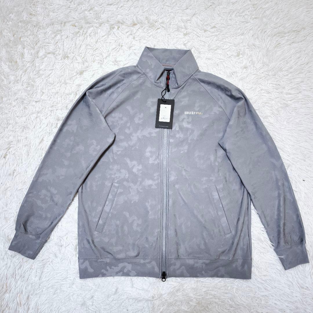 【新品】ブリーフィングゴルフ BRIEFING カモフラ ジャージ グレー L