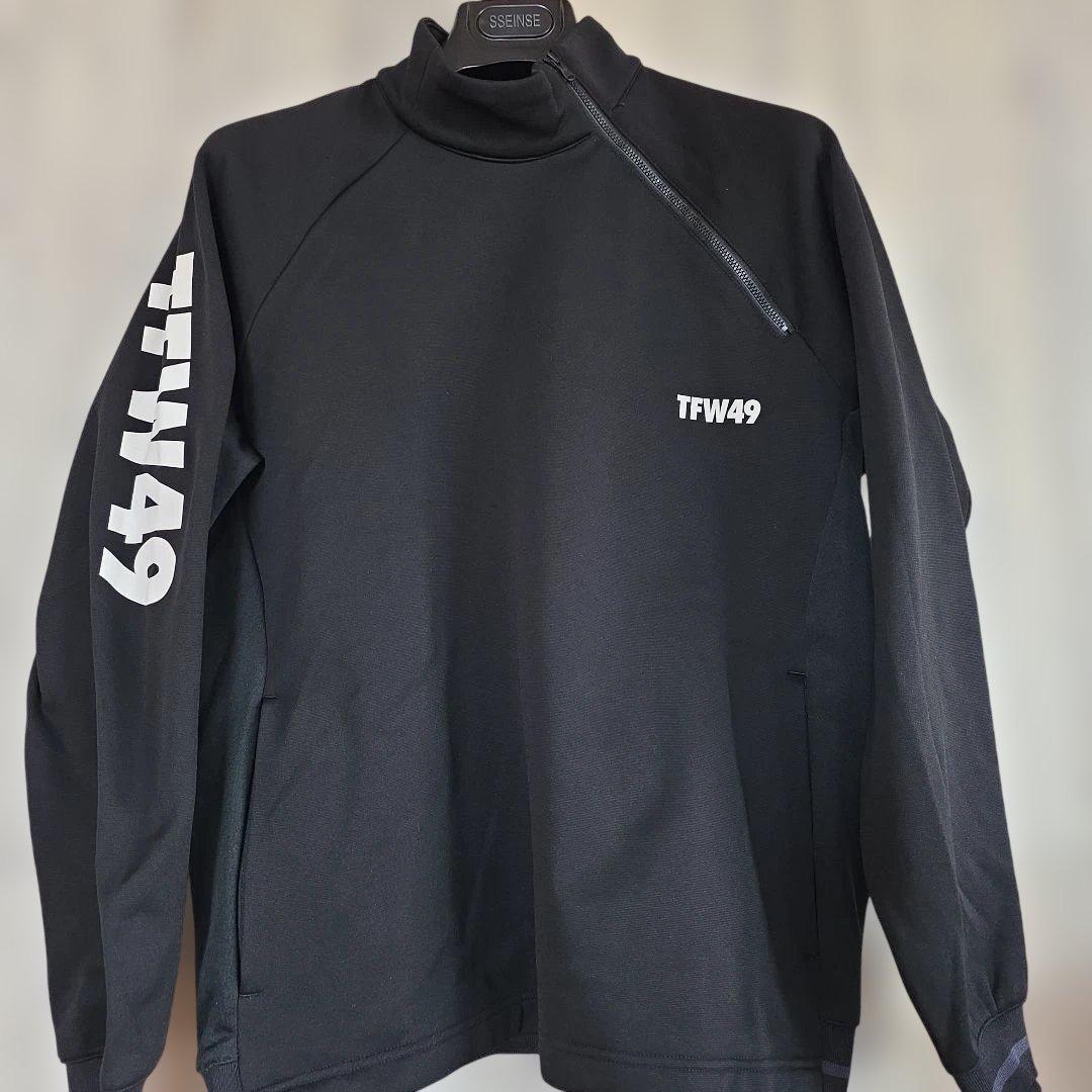 TFW49 ハーフジップ　トレーナー　ブラック XL