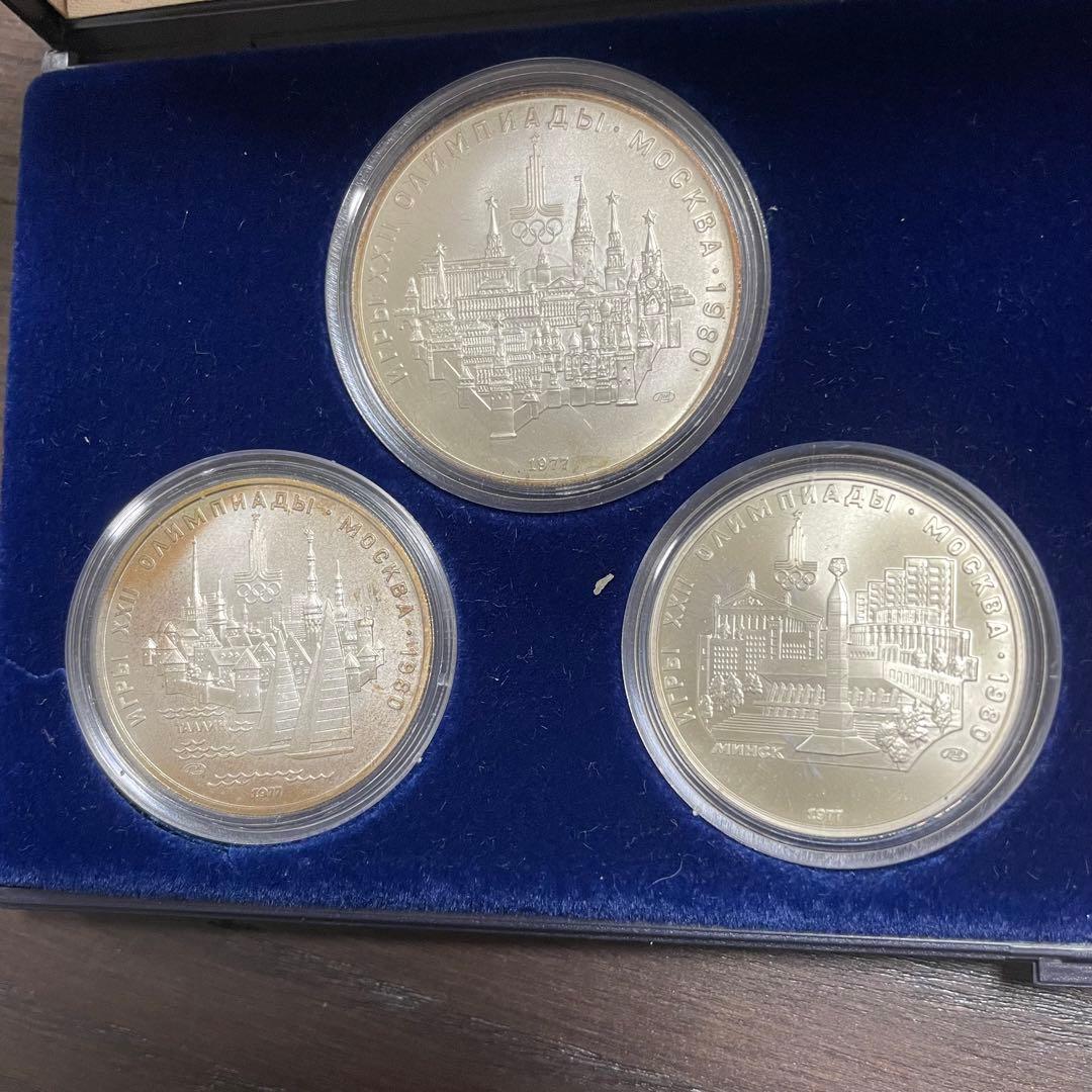 1980年 モスクワオリンピック 記念銀貨 貨幣 6枚セット 銀貨