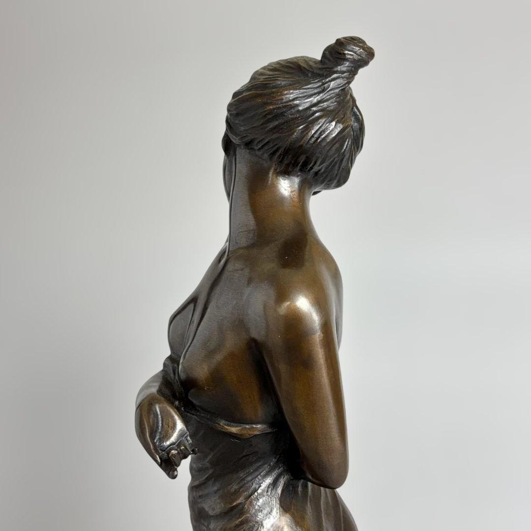 竹中正晴 ブロンズ像 女性像 裸婦 はじらい 高岡銅器 彫刻 高さ62cm 美術