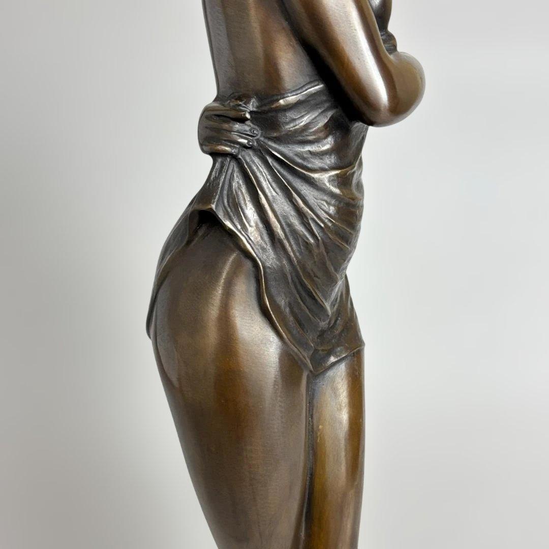 竹中正晴 ブロンズ像 女性像 裸婦 はじらい 高岡銅器 彫刻 高さ62cm 美術
