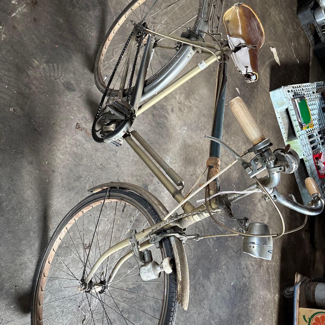 ベージュ シティサイクル 前照灯付き引き取り限定