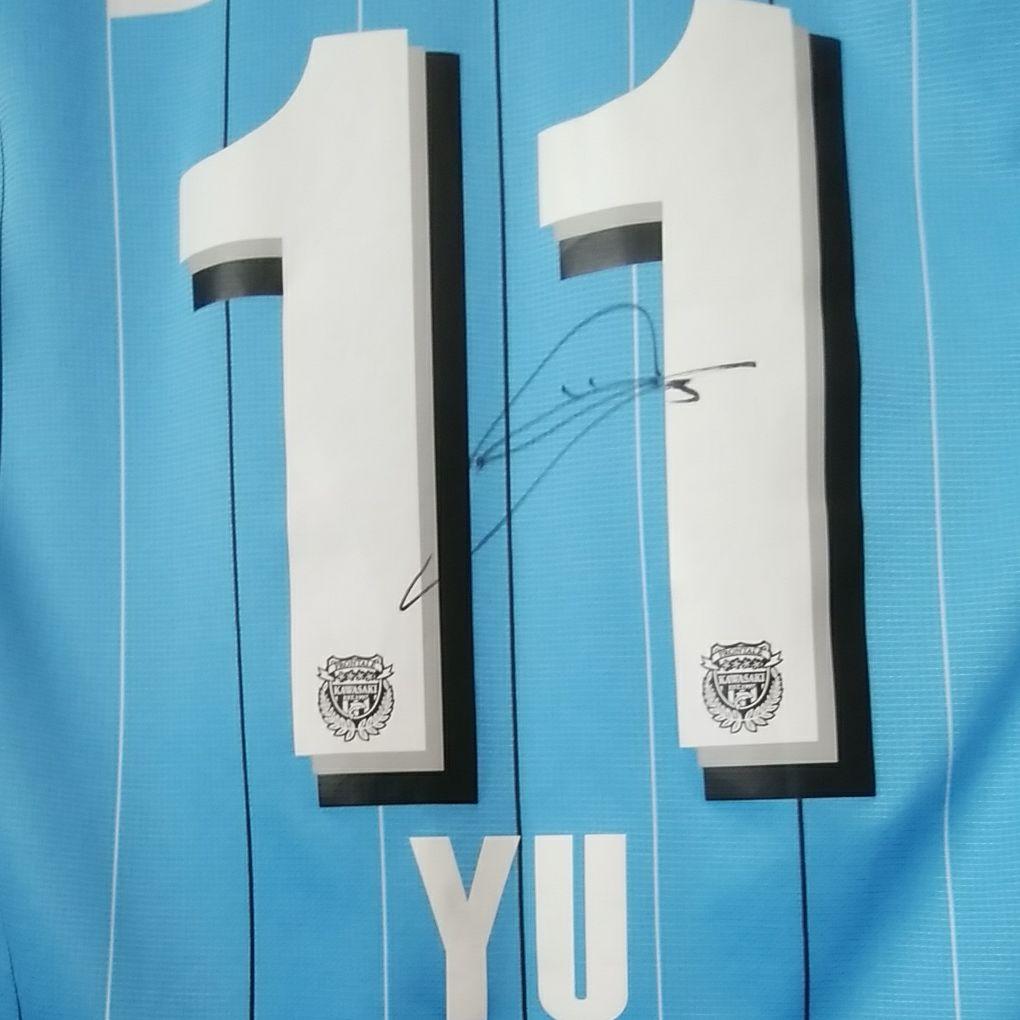 【超貴重】サイン入2017川崎フロンターレユニフォーム初優勝　L　小林悠