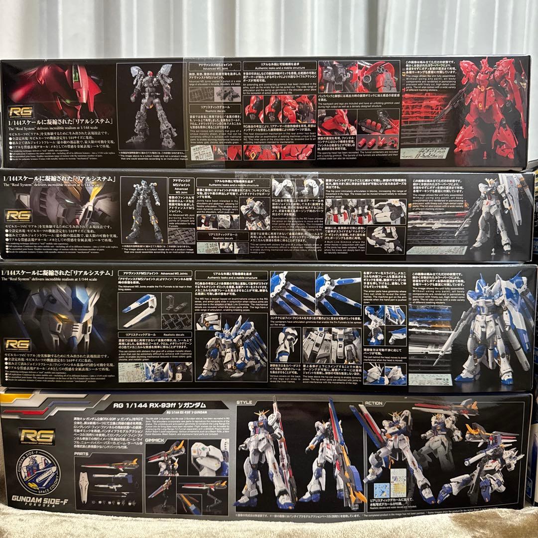 RG MGガンプラ7点まとめ売り HI-νガンダム F90 サザビー 福岡ν