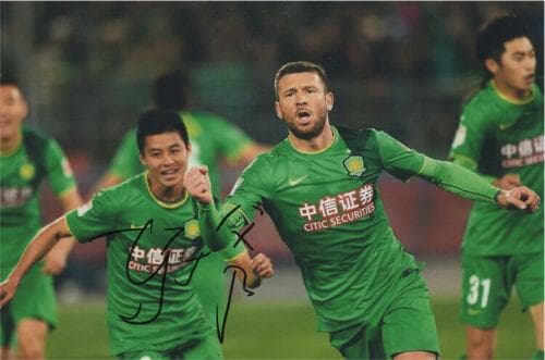 直筆サイン入り写真 ダルコ・マティッチ 北京中赫国安足球倶楽部 SA鑑定済