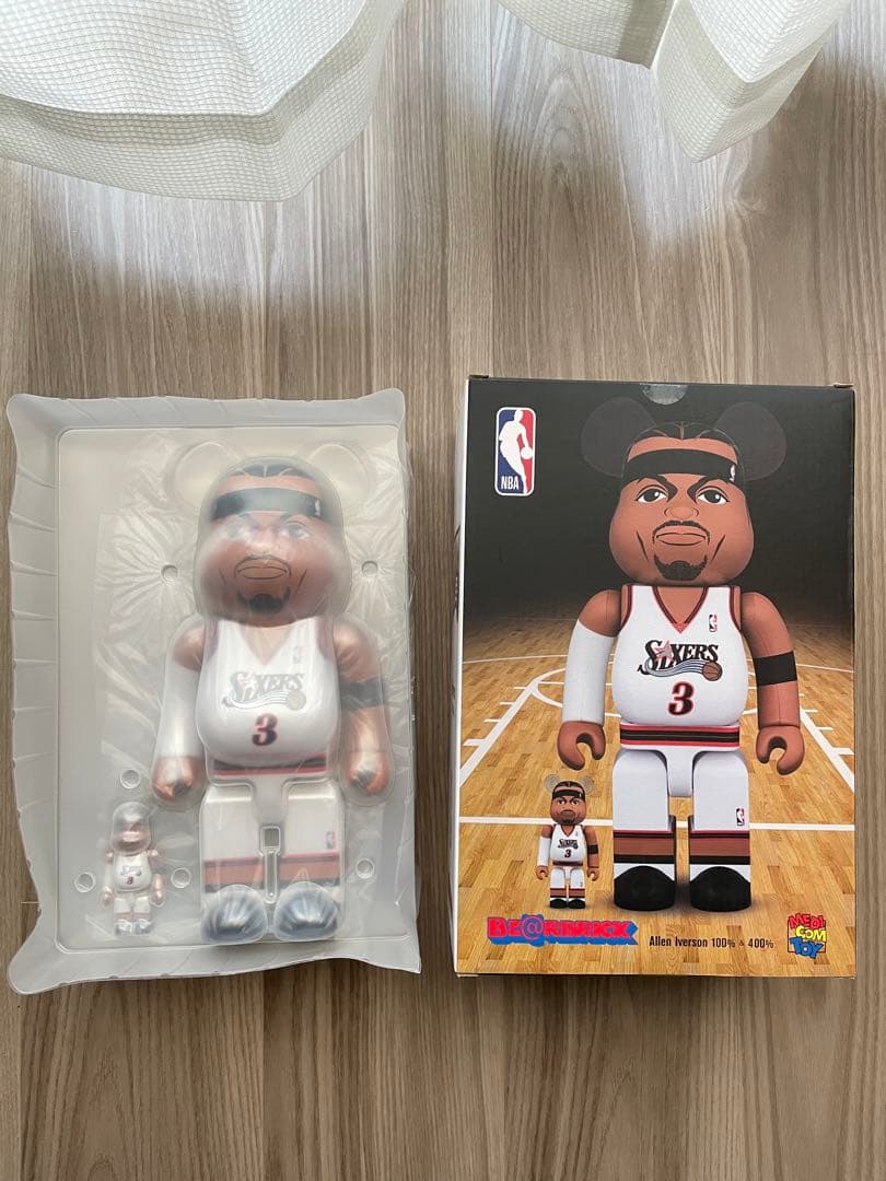 BE@RBRICK アレン・アイバーソン 100% & 400% 開封済み