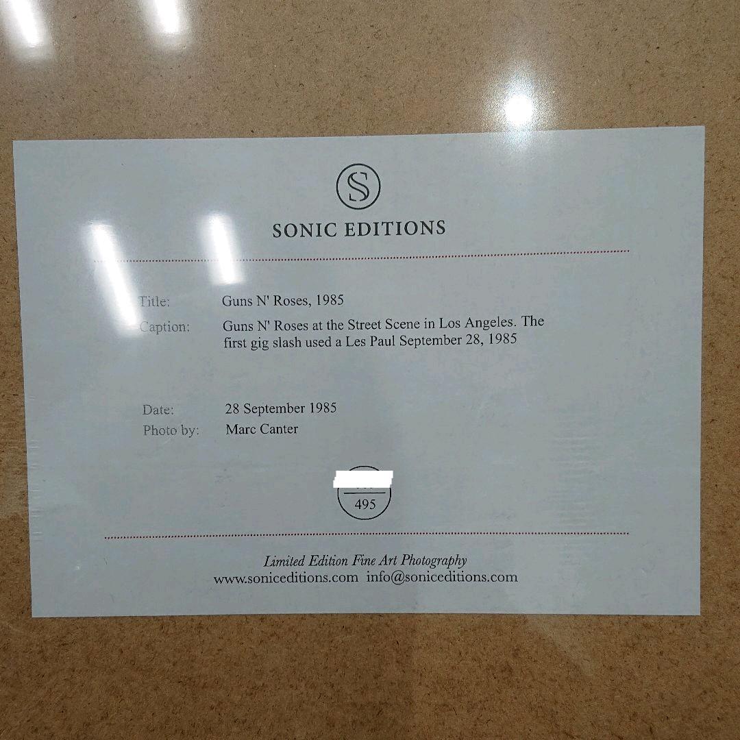 GUNS N' ROSES フレーム入り写真 495枚限定 Axl Rose