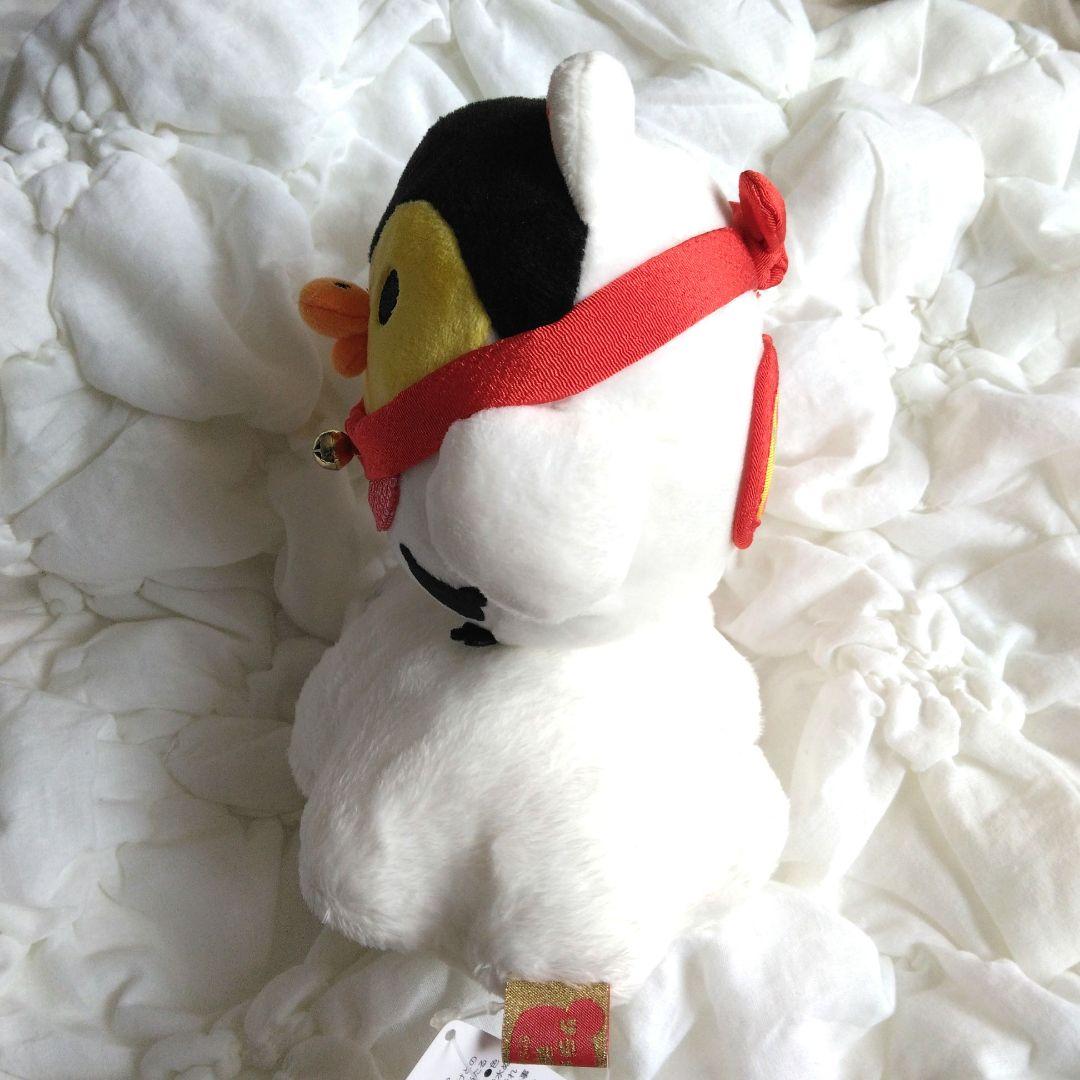 キイロイトリ　リラックマ神社　ぬいぐるみ　狛犬　雲