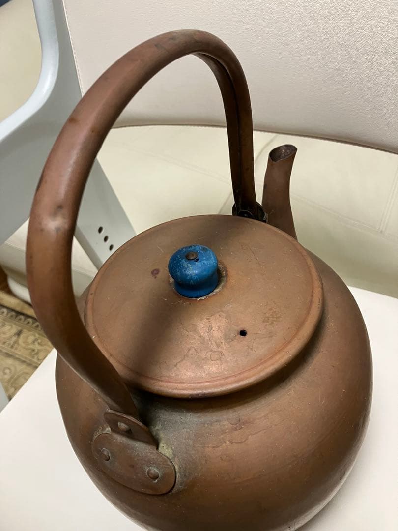 真鍮　銅製　アンテーク　ケトル　ビンテージやかん　希少