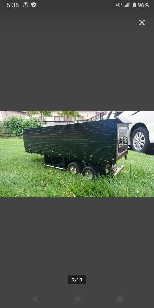 1/14 タミヤ　フラットベッドベース　スクラップ台車