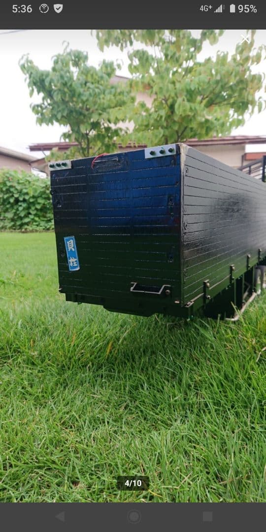 1/14 タミヤ　フラットベッドベース　スクラップ台車