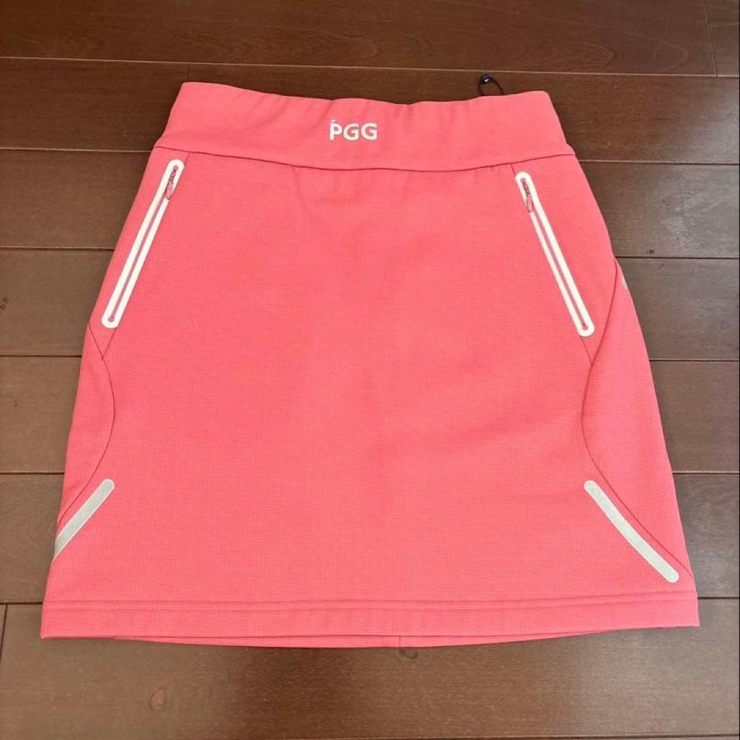 パーリーゲイツ　PGGストレッチダンボール裏起毛セットアップピンクサイズ1