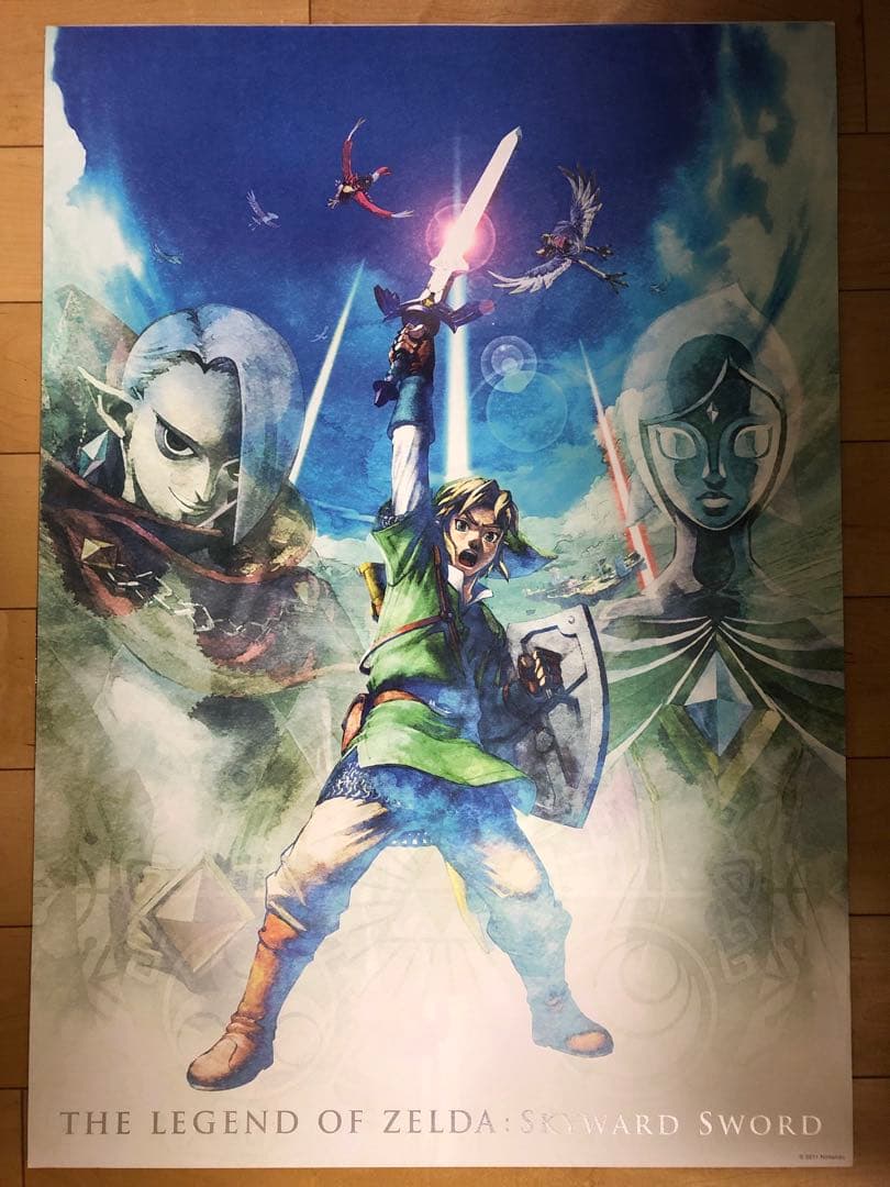 【非売品】任天堂 WiiUゼルダの伝説 スカイウォードソード B2 ポスター ④