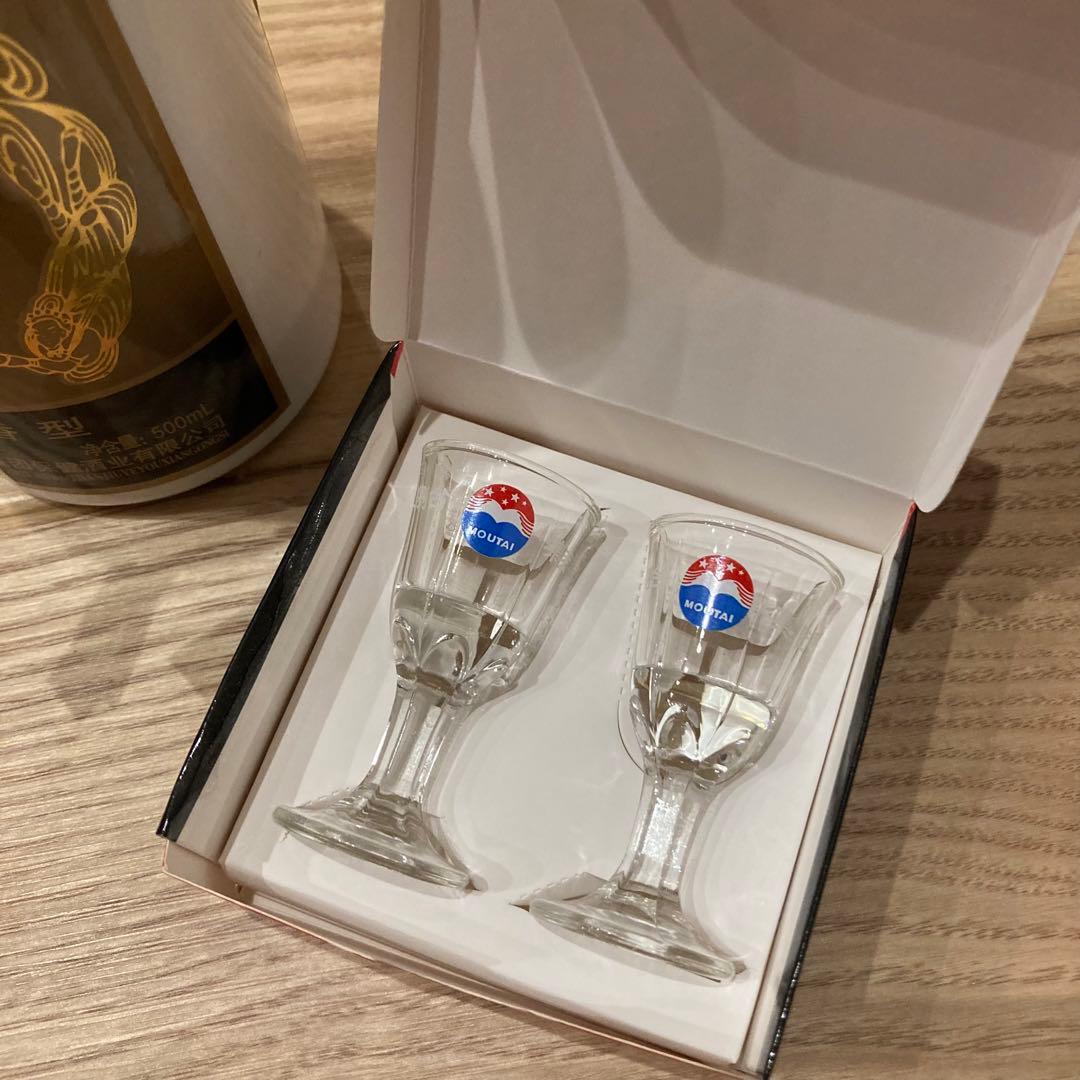 【貴州茅台酒】2009年 53% 500ml 天女ラベル グラス付き