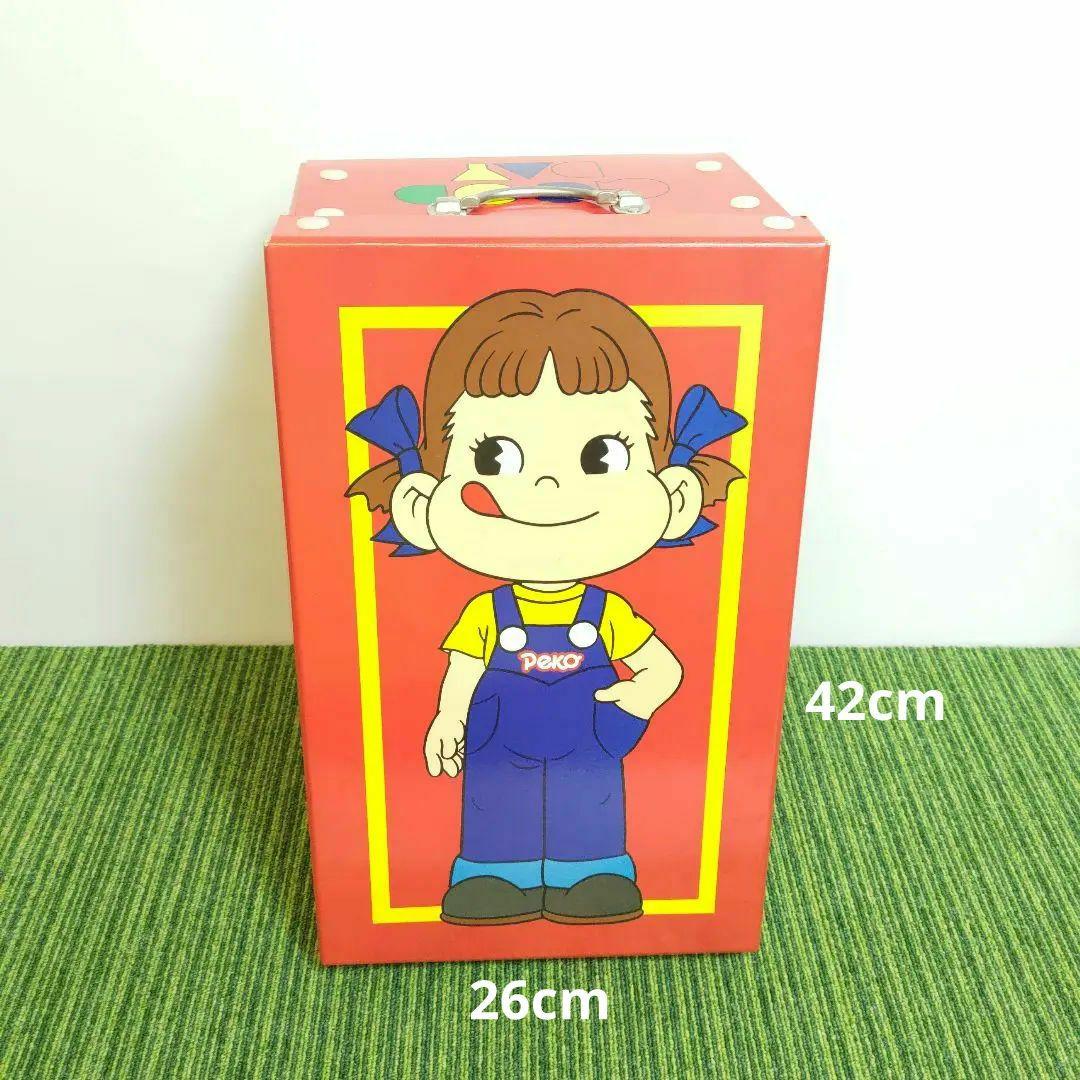 激レア 昭和レトロ 極美品 ペコちゃん 取手付の箱 不二家 Peko