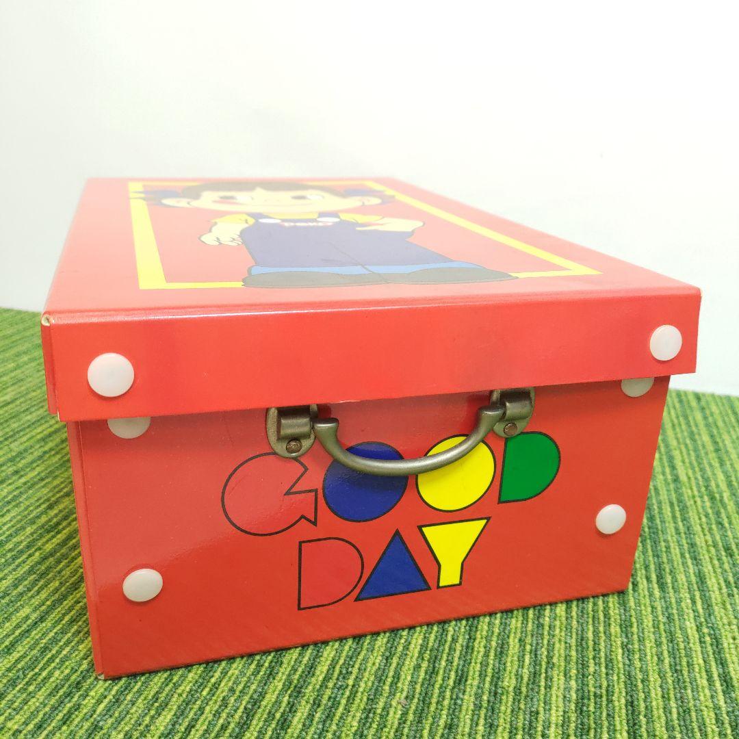 激レア 昭和レトロ 極美品 ペコちゃん 取手付の箱 不二家 Peko