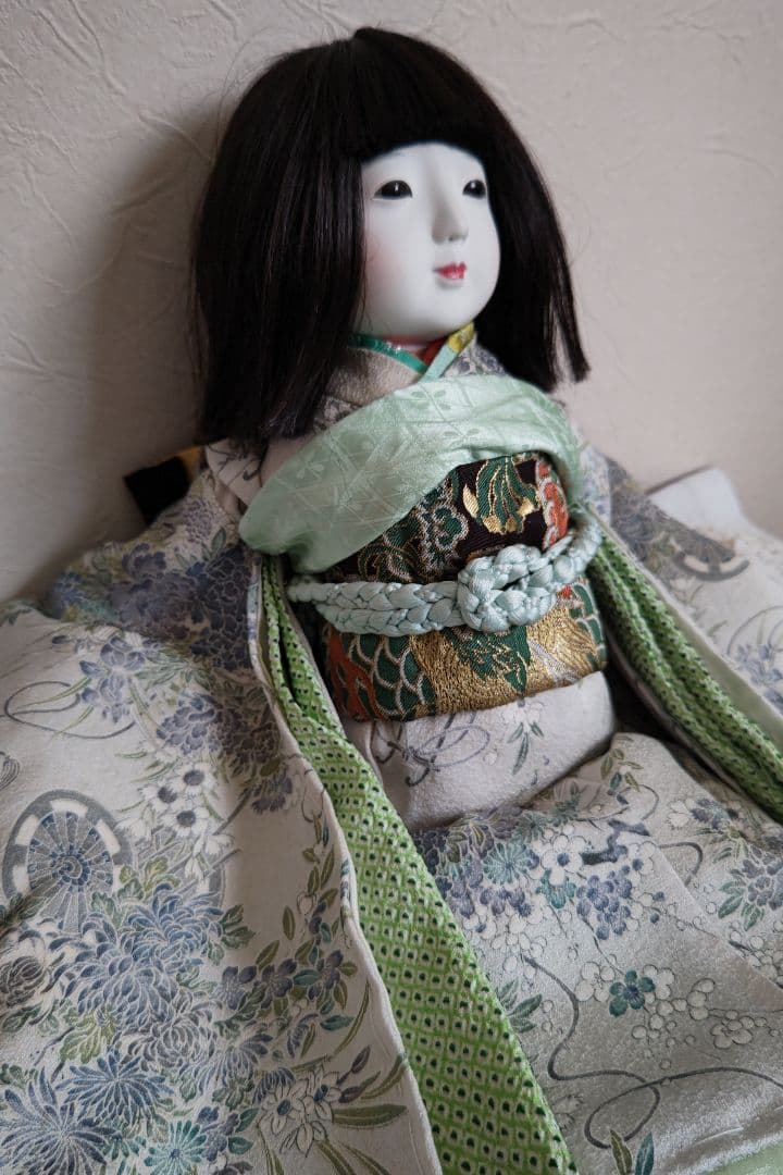 工房朋50センチ人毛、誂えの一点もの着物一式